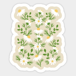 Cute Daisies flowers Illustration Sticker